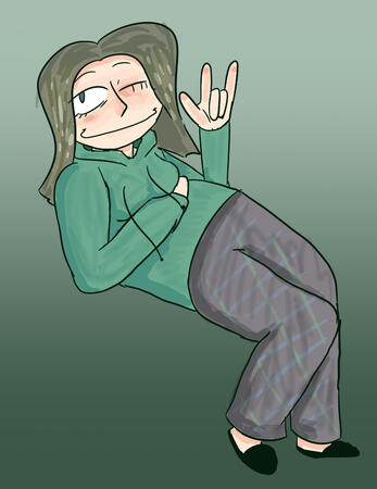 some woman i drew on a whim, i named her, becky.