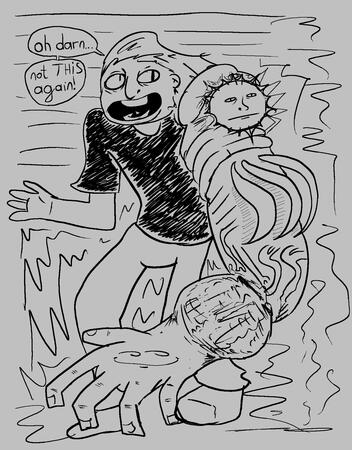 part of a dtiys (draw this in your style) i've done for @gunnerleatherwo on twitter, give him a follow his shit is AWESOME.